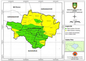 Peta KRB Epidemi Kota Surakarta Tahun 2022