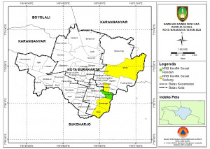 Peta KRB Konflik Sosial Kota Surakarta Tahun 2022