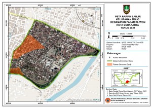 Peta Rawan Bencana Banjir Kelurahan Mojo